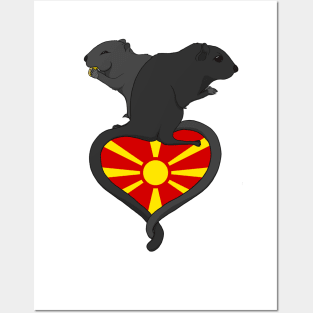 Gerbil Macedonia (dark) Posters and Art